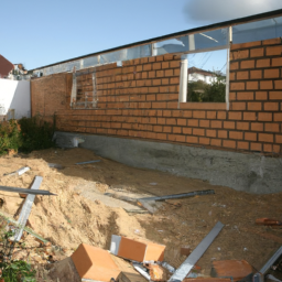 Agrandissement terrasse pour espace de jeu pour enfants Sassenage